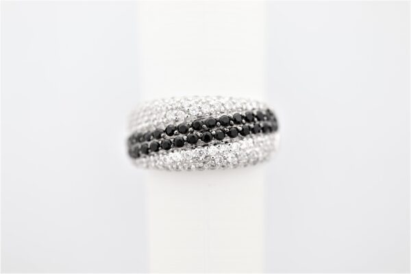 sehr schöner Ring in Sterlingsilber rhodiniert – Bild 4