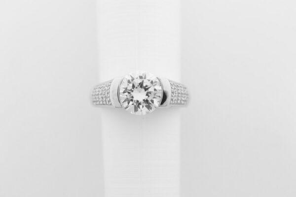 wunderschöner Ring in Sterlingsilber rhodiniert – Bild 2