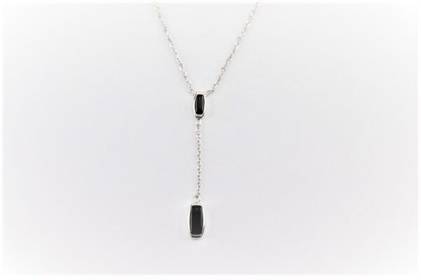 ganz feines Collier  in Sterlingsilber rhodiniert  <<Silber-1023 – Bild 3