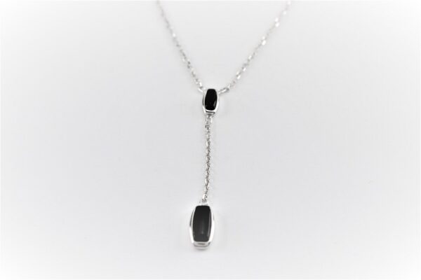 ganz feines Collier  in Sterlingsilber rhodiniert  <<Silber-1023