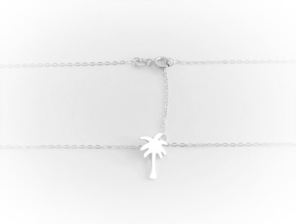 feines Collier mit einer Palme in Sterlingsilber – Bild 3