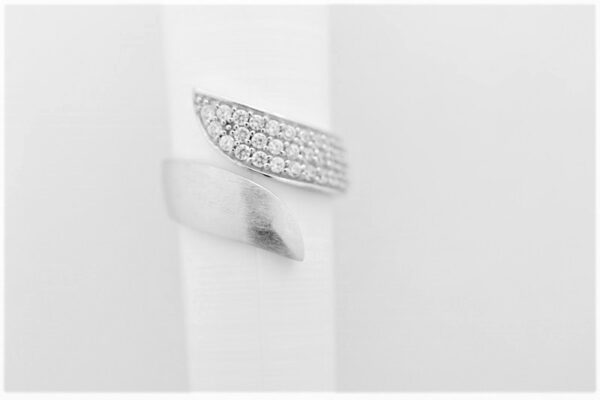 sehr feiner Ring in Sterlingsilber rhodiniert – Bild 5
