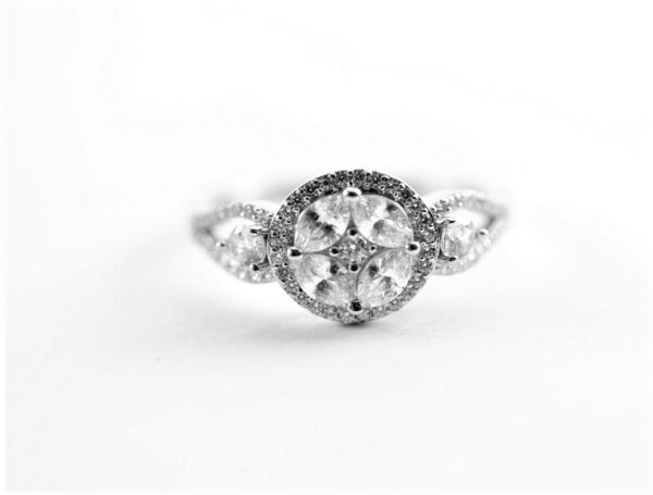 ein sehr feiner Ring in Sterlingsilber rhodiniert – Bild 6