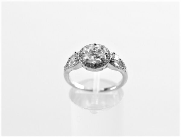 ein sehr feiner Ring in Sterlingsilber rhodiniert – Bild 4