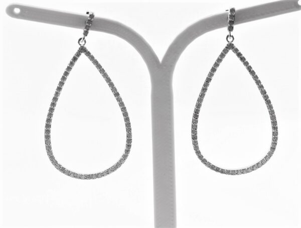 sehr feine Ohrstecker in Sterlingsilber mit Zirkonia – Bild 5