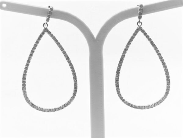 sehr feine Ohrstecker in Sterlingsilber mit Zirkonia