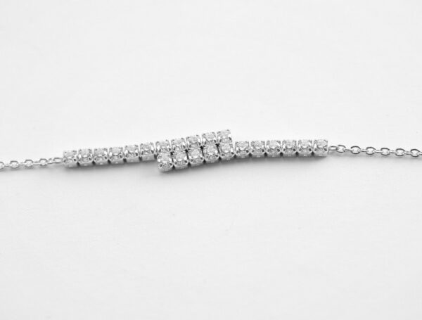 sehr feines Armband in Sterlingsilber rhodiniert – Bild 4