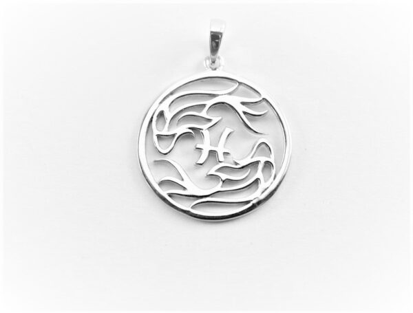 sehr feines Collier in Sterlingsilber rhodiniert – Bild 2
