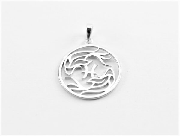 sehr feines Collier in Sterlingsilber rhodiniert – Bild 4