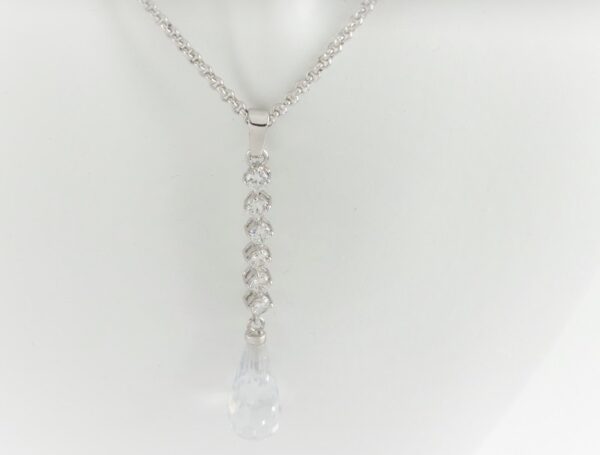 sehr schönes Collier in Sterlingsilber rhodiniert – Bild 2