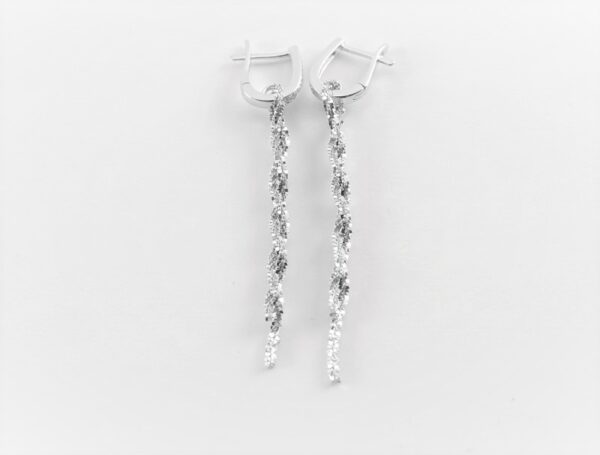 ganz feine Ohrringe in Sterlingsilber rhodoniert