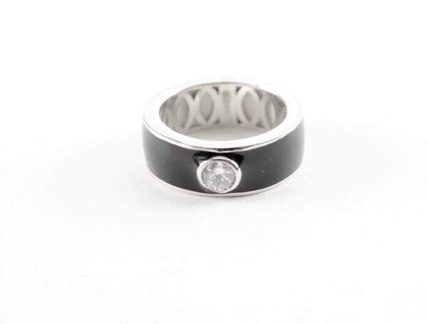 sehr schöner Ring in Sterlingsilber rhodiniert – Bild 2
