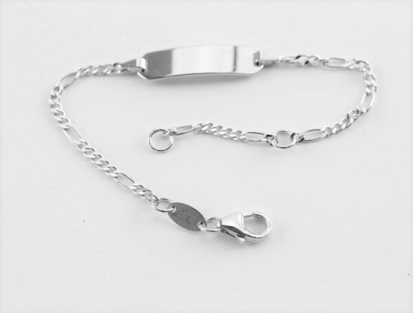 sehr feines Armband in Sterlingsilber rhodiniert – Bild 3