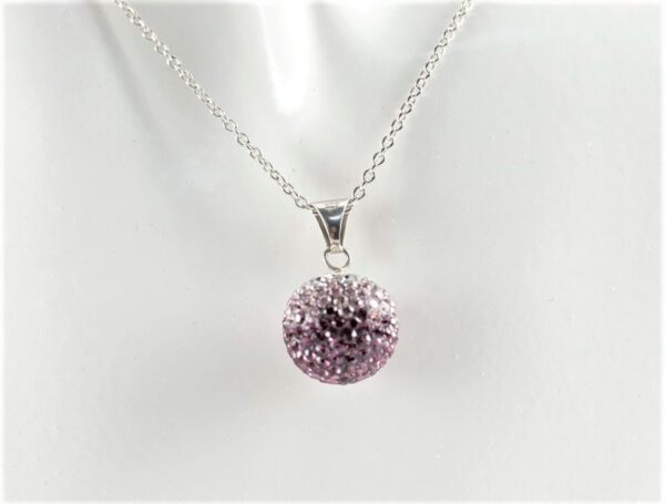 sehr feines Collier in Sterlingsilber rhodiniert