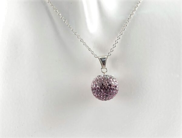 sehr feines Collier in Sterlingsilber rhodiniert – Bild 4