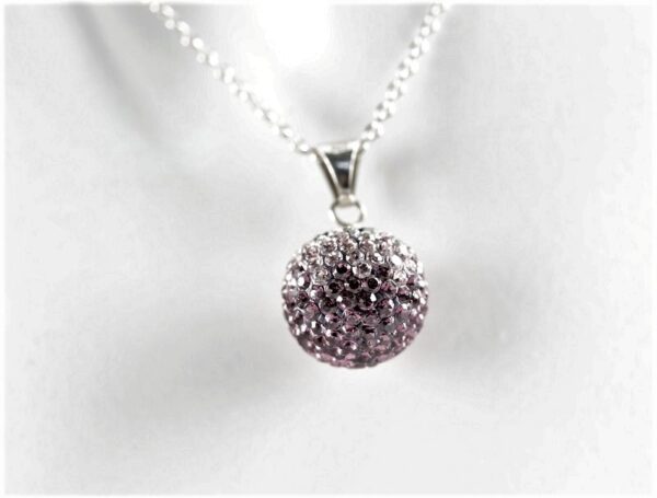 sehr feines Collier in Sterlingsilber rhodiniert – Bild 5