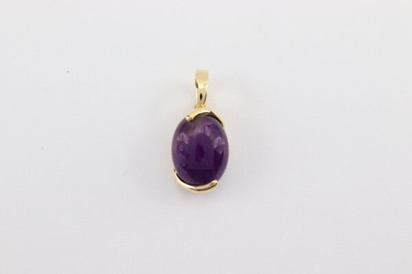 sehr schöner Anhänger in Silber vergoldet mit Amethyst
