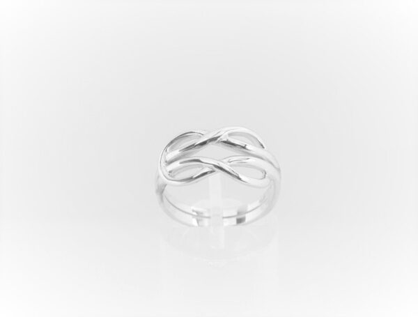 sehr feiner Ring in Sterlingsilber rhodiniert – Bild 2