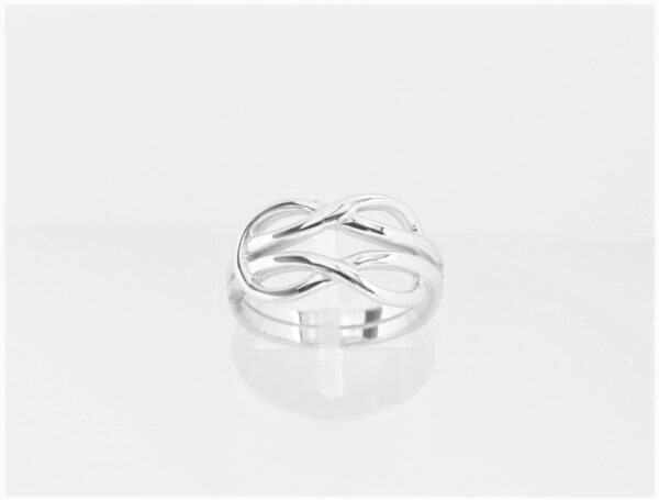 sehr feiner Ring in Sterlingsilber rhodiniert – Bild 3