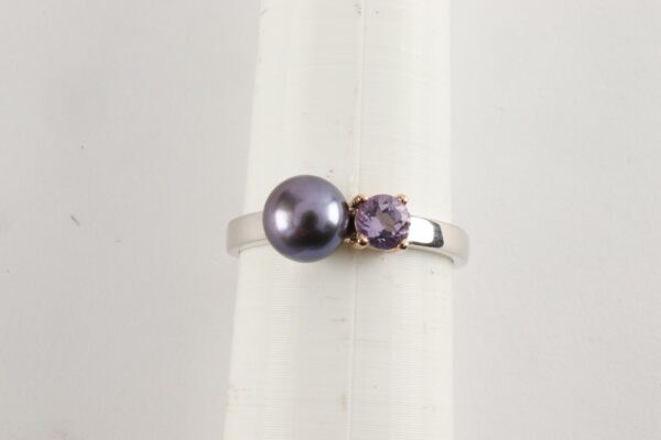 sehr feiner Ring in Sterlingsilber rhodiniert – Bild 7
