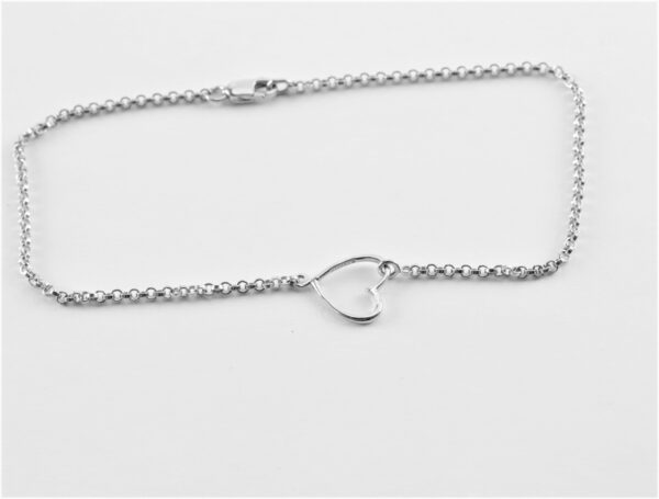 Herzarmband der Liebe in Sterlingsilber