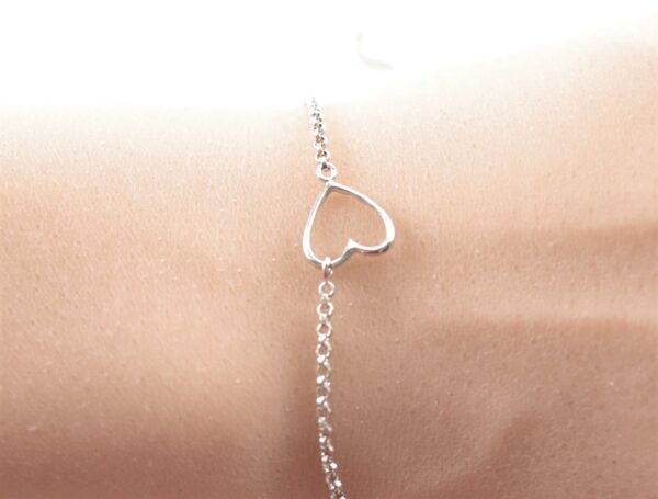 Herzarmband der Liebe in Sterlingsilber – Bild 3
