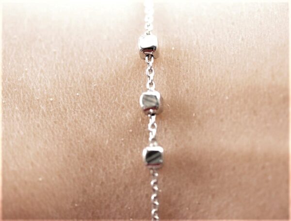 feines Armband in Sterlingsilber rhodiniert – Bild 8