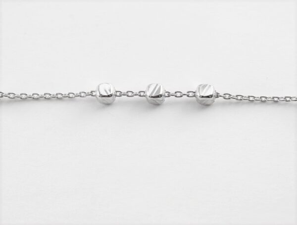 feines Armband in Sterlingsilber rhodiniert – Bild 2