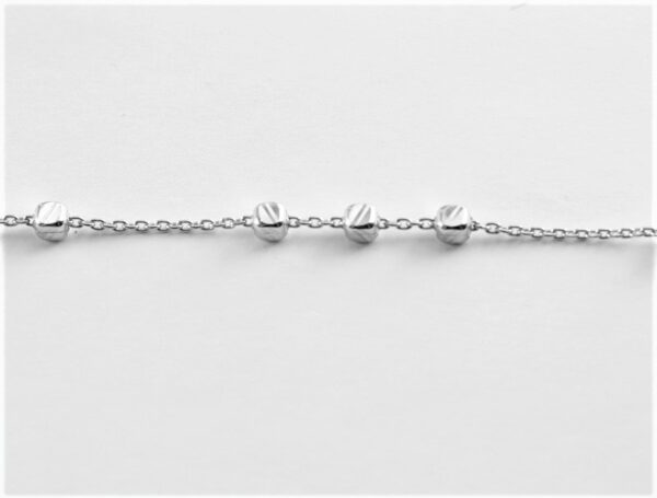 feines Armband in Sterlingsilber rhodiniert – Bild 3