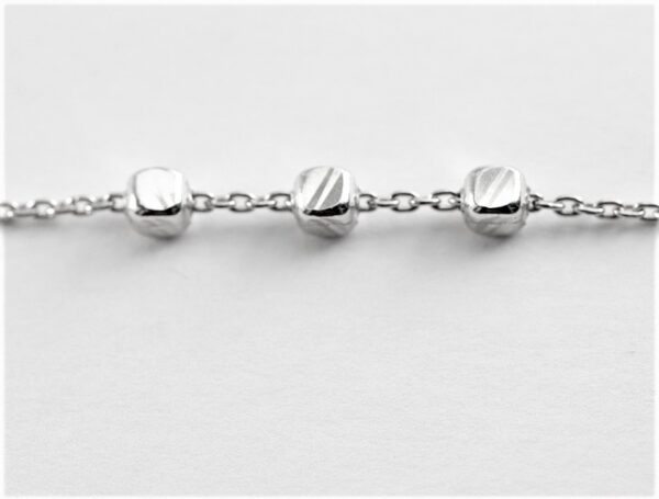 feines Armband in Sterlingsilber rhodiniert