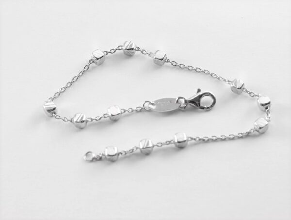 feines Armband in Sterlingsilber rhodiniert – Bild 5
