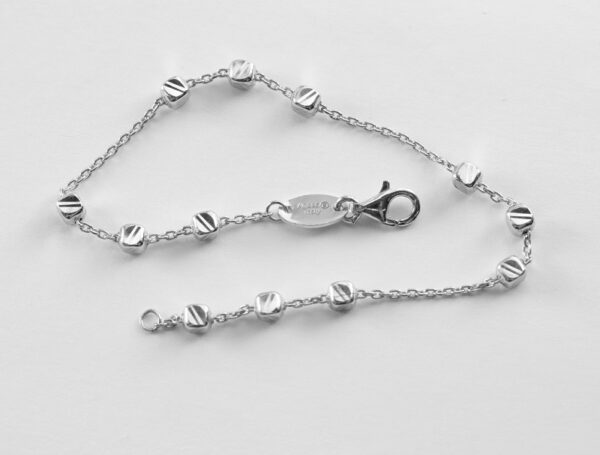 feines Armband in Sterlingsilber rhodiniert – Bild 6