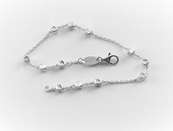 feines Armband in Sterlingsilber rhodiniert – Bild 7