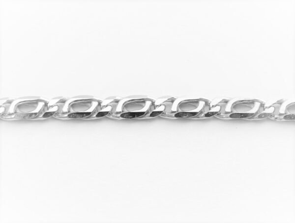 ein stabiles Armband in Sterlingsilber rhodiniert – Bild 6