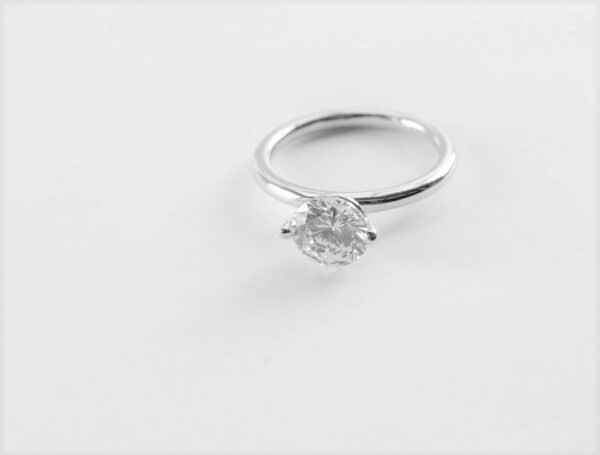 feiner Ring in Sterlingsilber rhodiniert – Bild 8