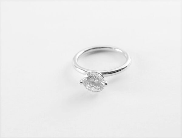 feiner Ring in Sterlingsilber rhodiniert – Bild 6