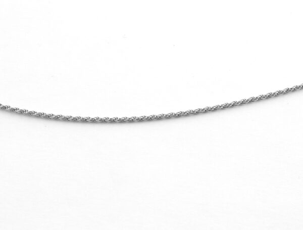 Kette , leicht gedreht in Sterlingsilber rhodiniert – Bild 4