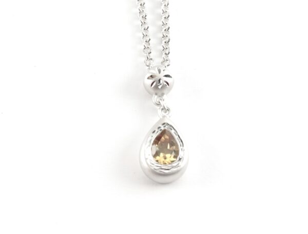 feines Collier in Sterlingsilber mit Citrin – Bild 4