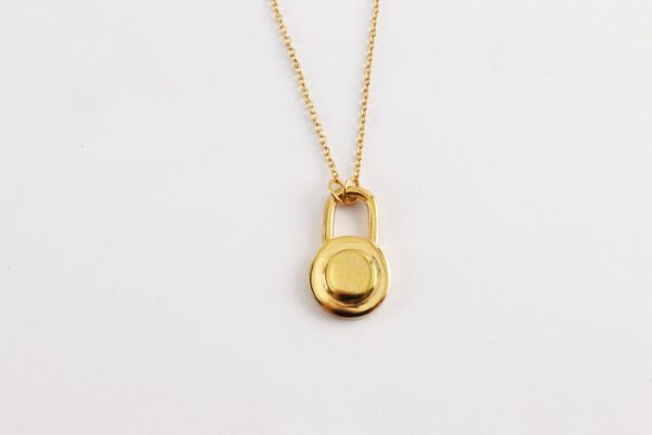 sehr feines Collier in Sterlingsilber vergoldet