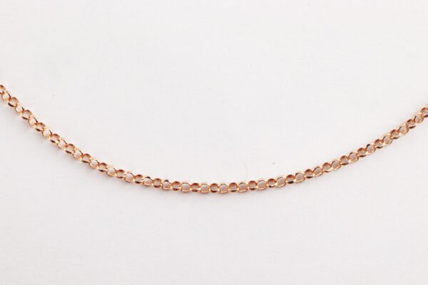 feine Kette in Sterlingsilber vergoldet