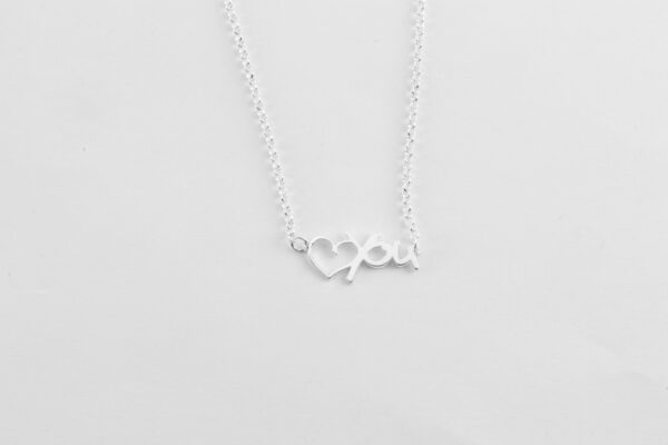 sehr schöne Kette der Liebe in Sterlingsilber – Bild 2