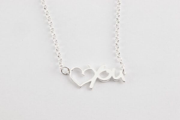 sehr schöne Kette der Liebe in Sterlingsilber