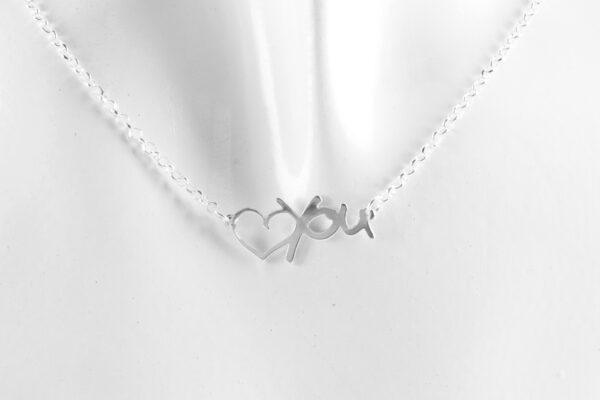 sehr schöne Kette der Liebe in Sterlingsilber – Bild 5