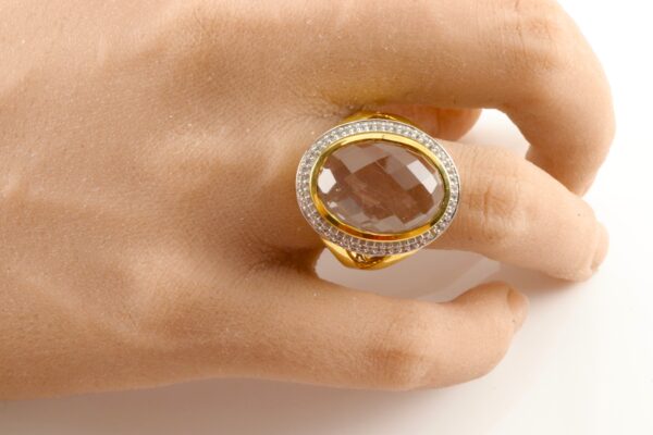 Ring in Sterlingsilber vergoldet – Bild 8