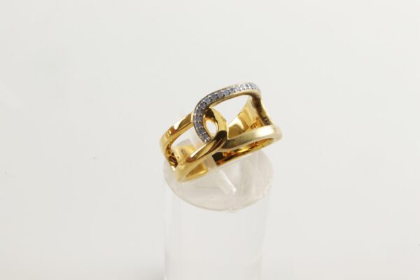 feiner Ring in Sterlingsilber vergoldet