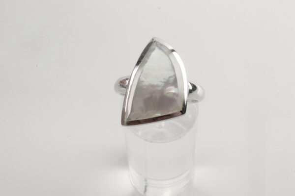 wunderschöner Perlmuttring in Sterlingsilber – Bild 2