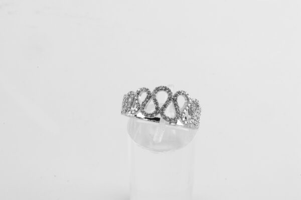 feiner Ring in Sterlingsilber mit Zirkonia – Bild 2