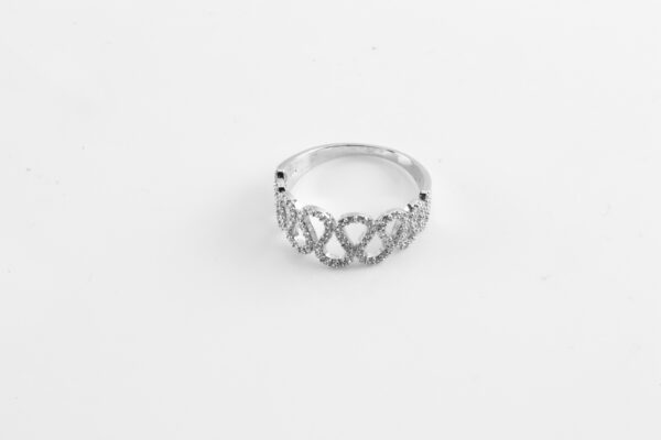 feiner Ring in Sterlingsilber mit Zirkonia – Bild 5