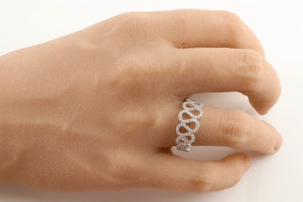 feiner Ring in Sterlingsilber mit Zirkonia – Bild 6