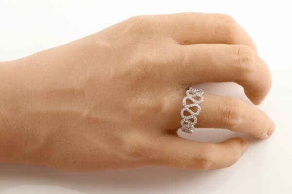 feiner Ring in Sterlingsilber mit Zirkonia – Bild 7